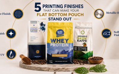 5 Printing Finishes That Can Make Your Flat Bottom Pouch Stand Out