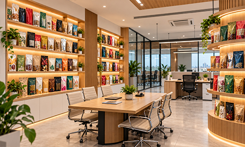 SwissPack Gujarat product display showroom